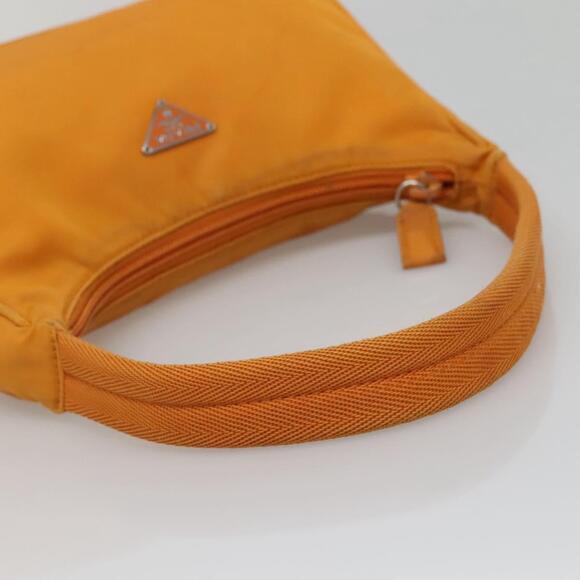 PRADA Hand Bag Nylon Orange Silver - Picture 7 of 12